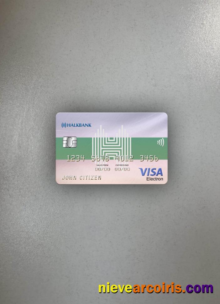 Turkmenistan Halkbank visa electron card photolook